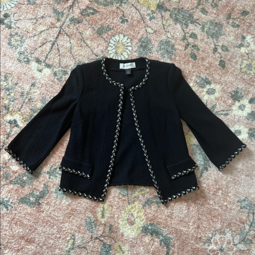 St. John Knit collection crop jacket/sweater.